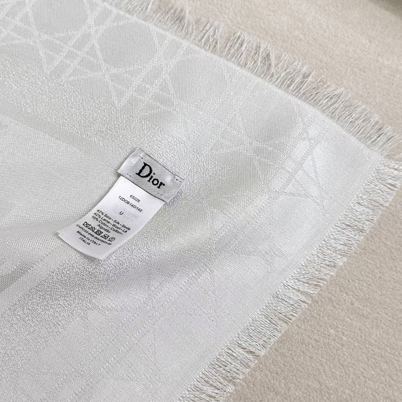DIOR 26S SCARF 140CM IN CASHMERE SILK 303198