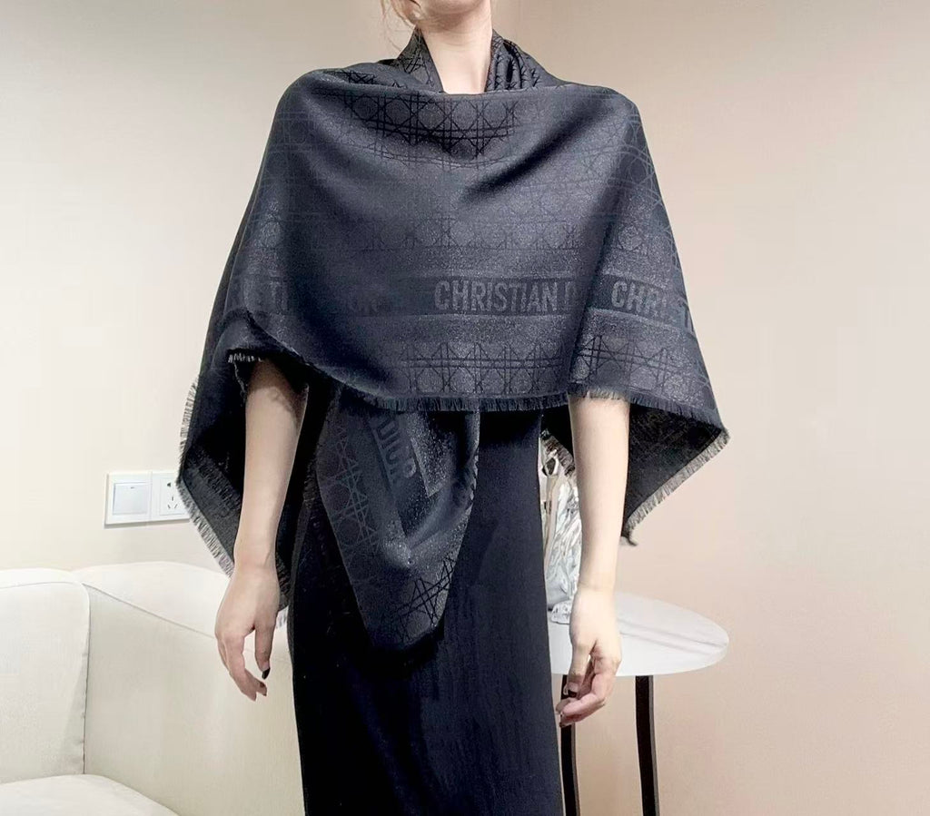 DIOR 26S SCARF 140CM IN CASHMERE SILK 303199