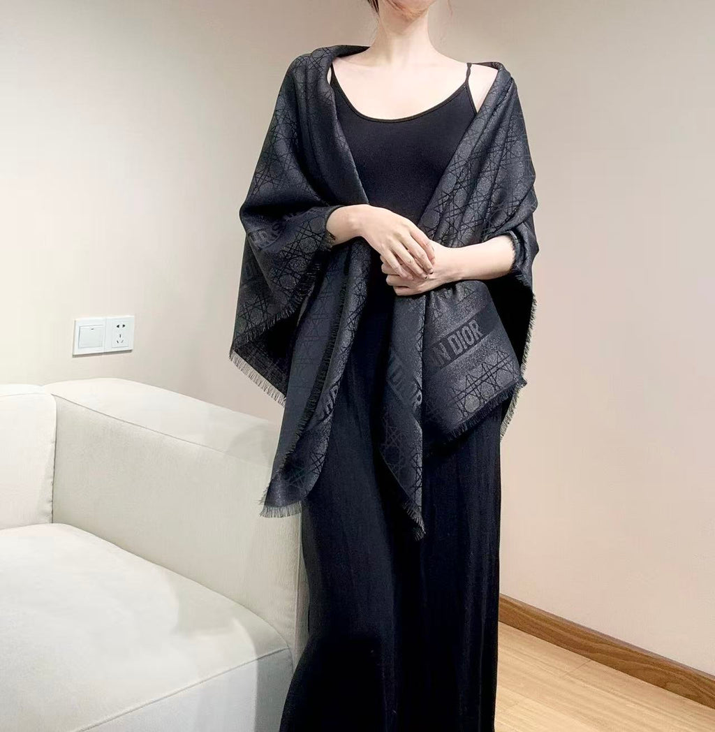 DIOR 26S SCARF 140CM IN CASHMERE SILK 303199