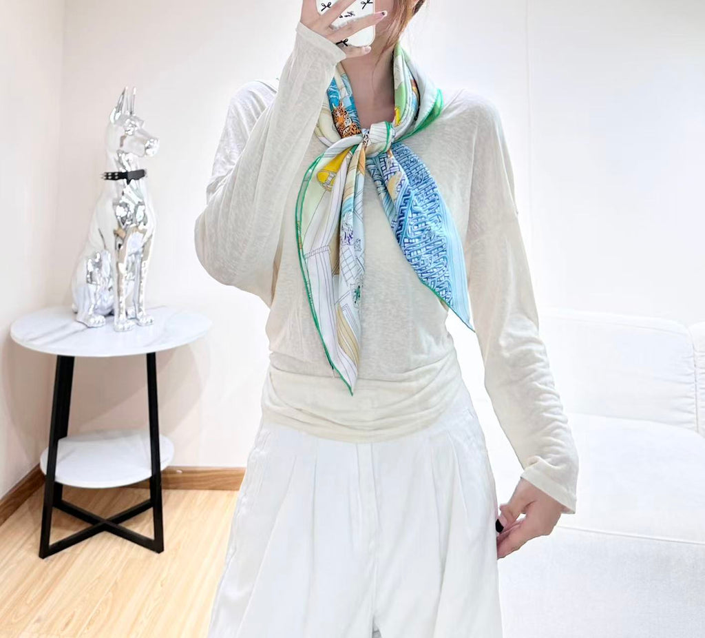 HERMES 26S SCARF 90 IN SILK 304328