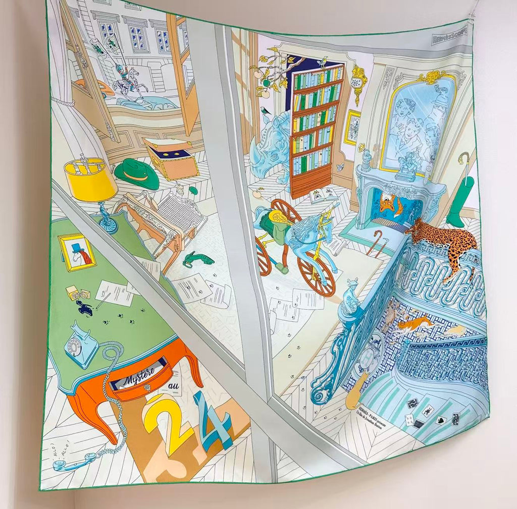 HERMES 26S SCARF 90 IN SILK 304328