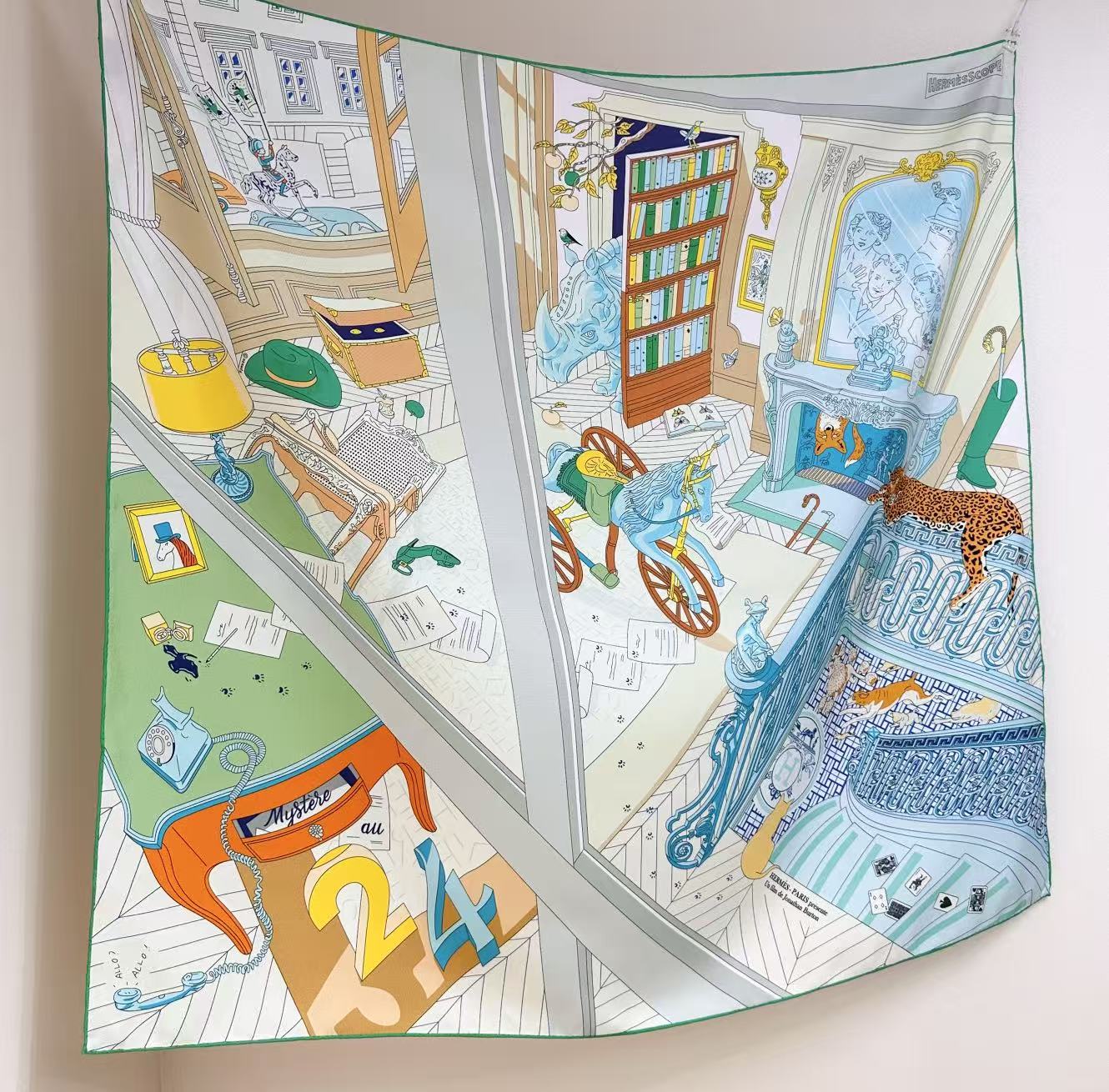 HERMES 26S SCARF 90 IN SILK 304328