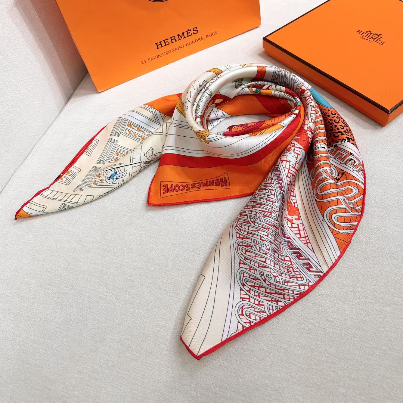 HERMES 26S SCARF 90 IN SILK 304329
