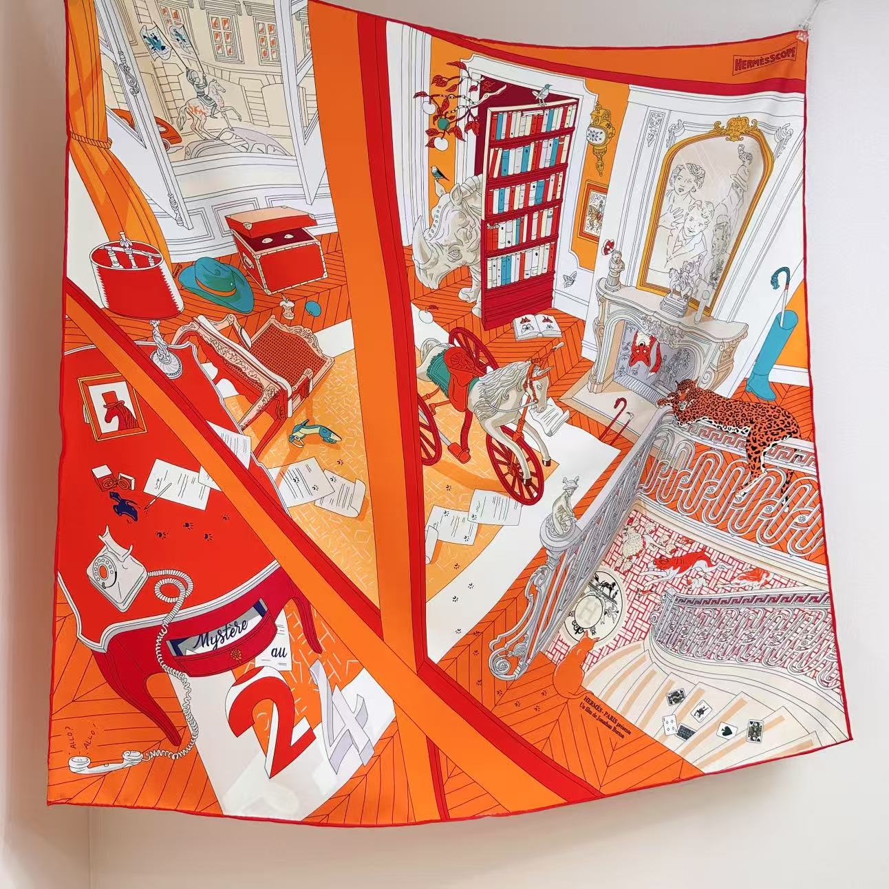 HERMES 26S SCARF 90 IN SILK 304329