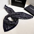 CHANEL 26S SCARF 90 IN SILK 305987