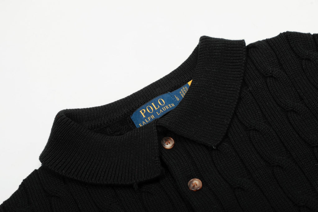RALPH LAUREN SHORT-SLEEVE POLO KNIT SWEATER STYLE 434