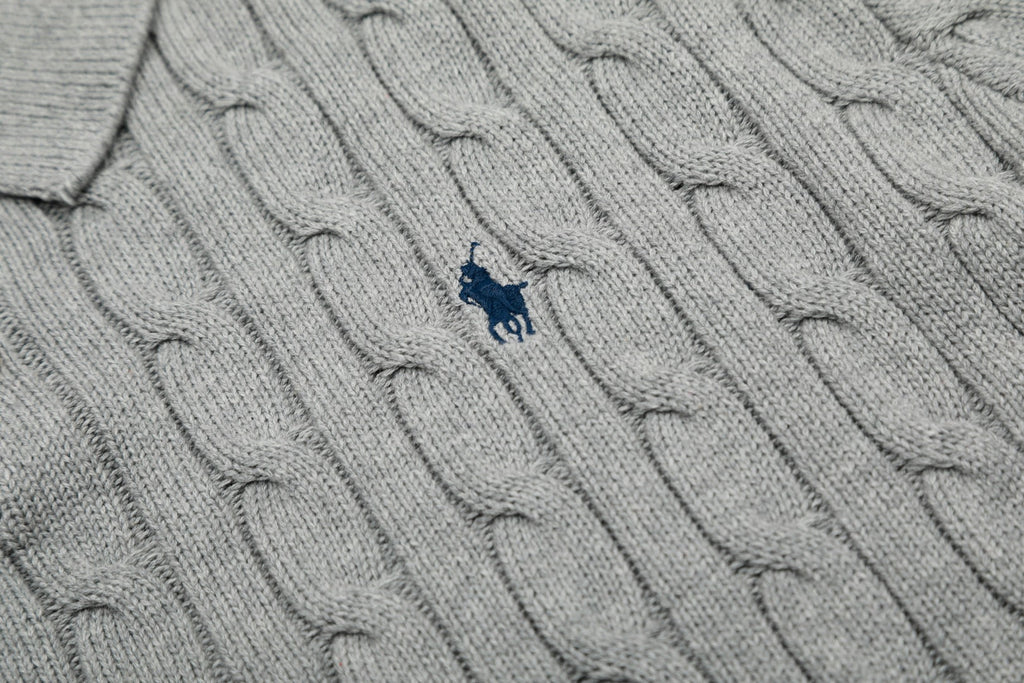 RALPH LAUREN SHORT-SLEEVE POLO KNIT SWEATER STYLE 435
