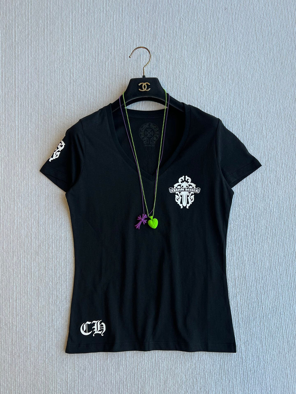 CHROME V-NECK T-SHIRT 269634