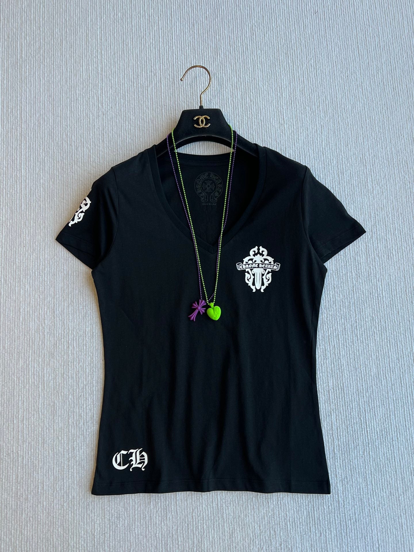 CHROME V-NECK T-SHIRT 269634