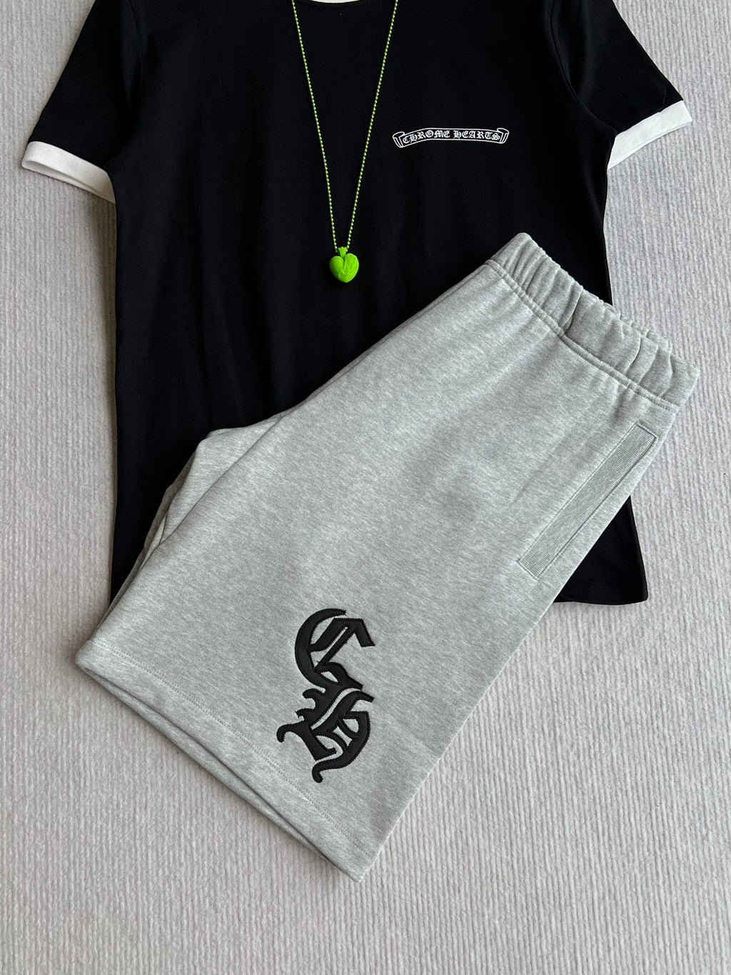 CHROME ELASTIC WAIST SHORTS 269616