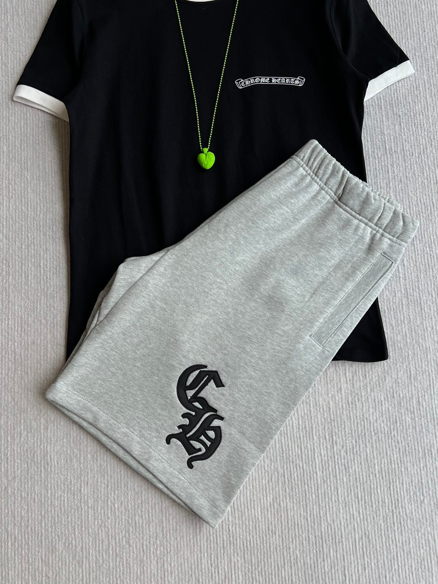 CHROME ELASTIC WAIST SHORTS 269616
