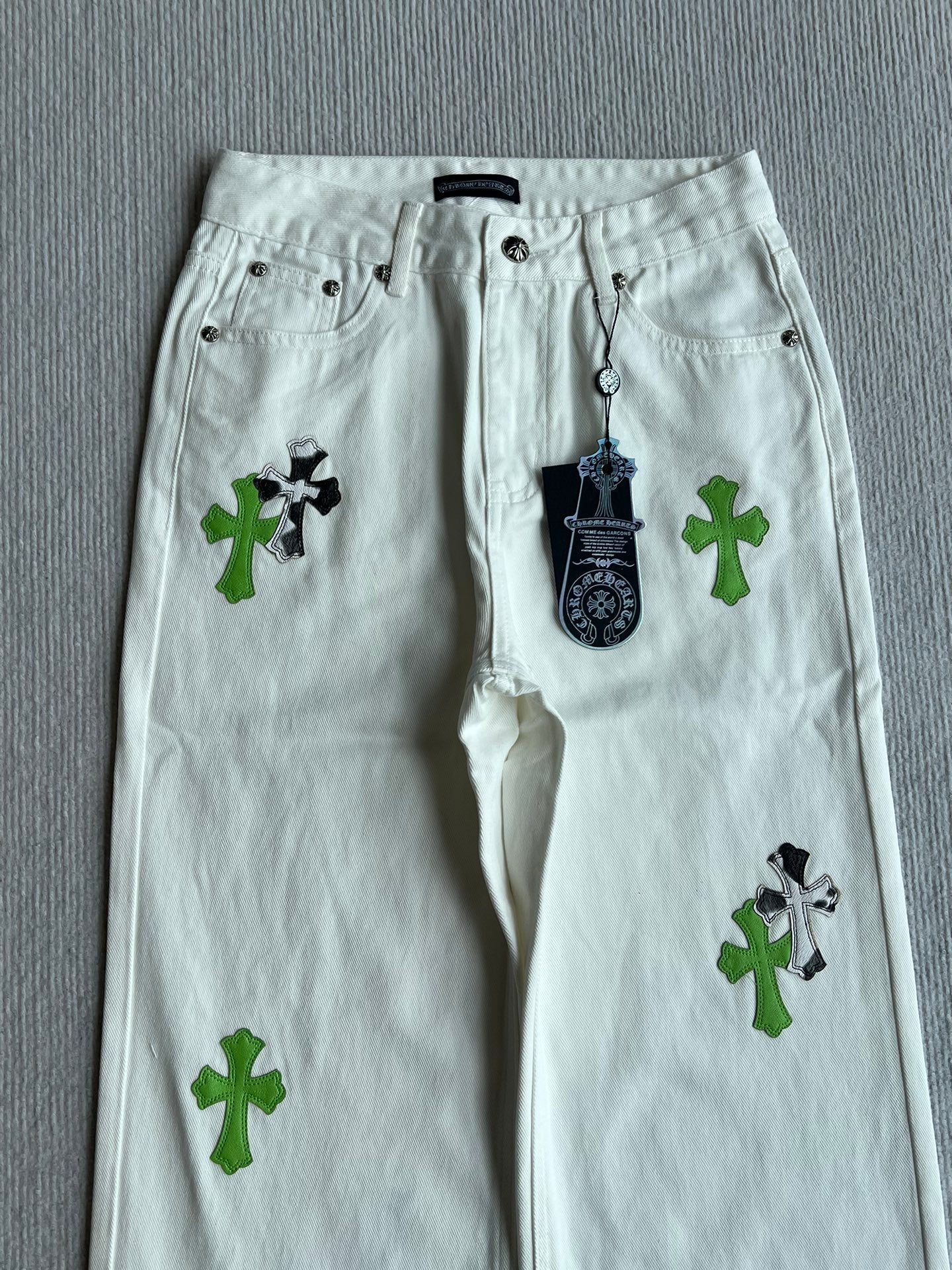 CHROME STRAIGHT-LEG DENIM JEANS 269625