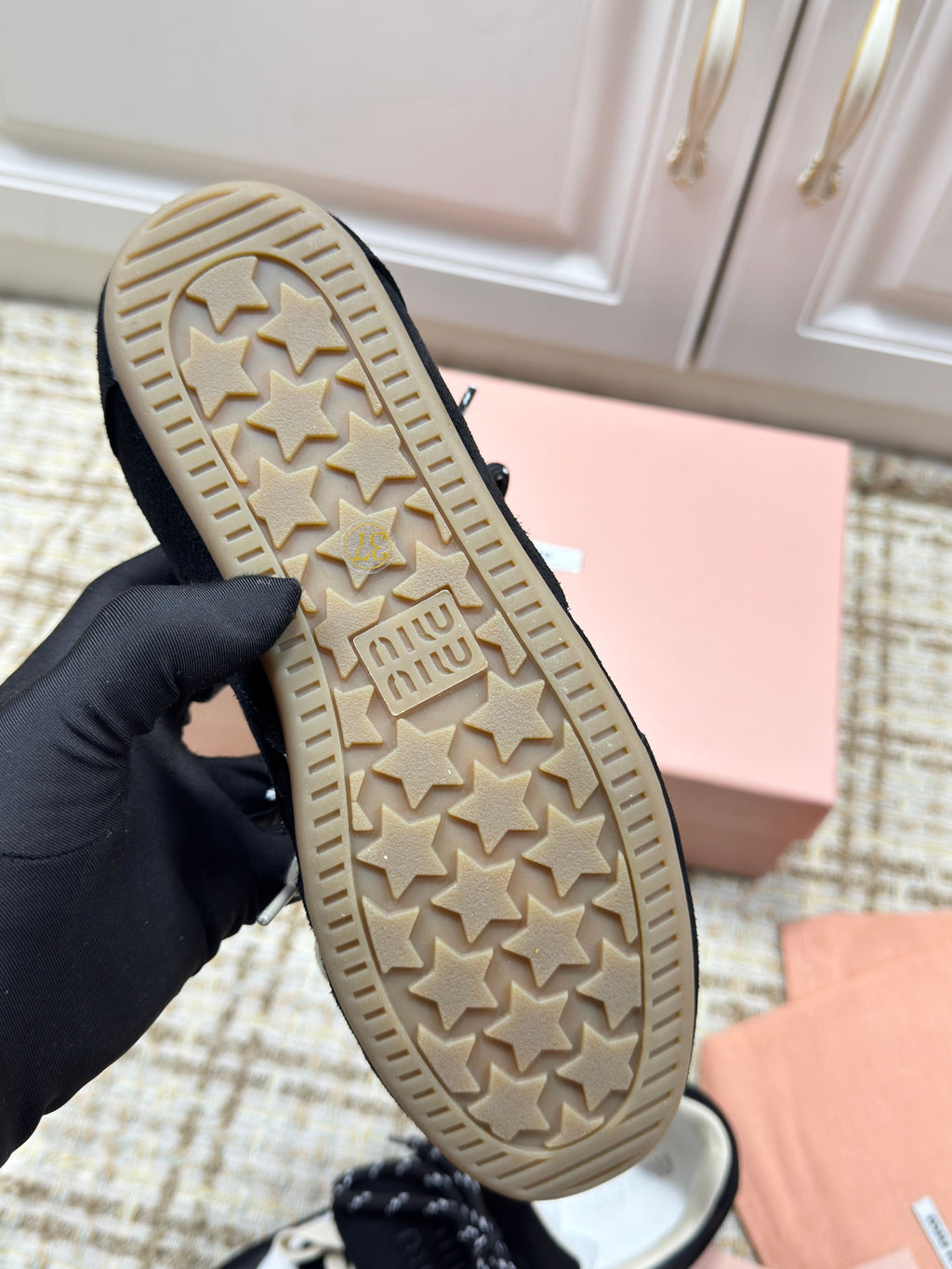 MIUMIU 26S SNEAKERS IN BLACK SUEDE 02
