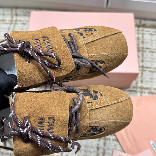MIUMIU 26S SNEAKERS IN DARK BROWN SUEDE 01