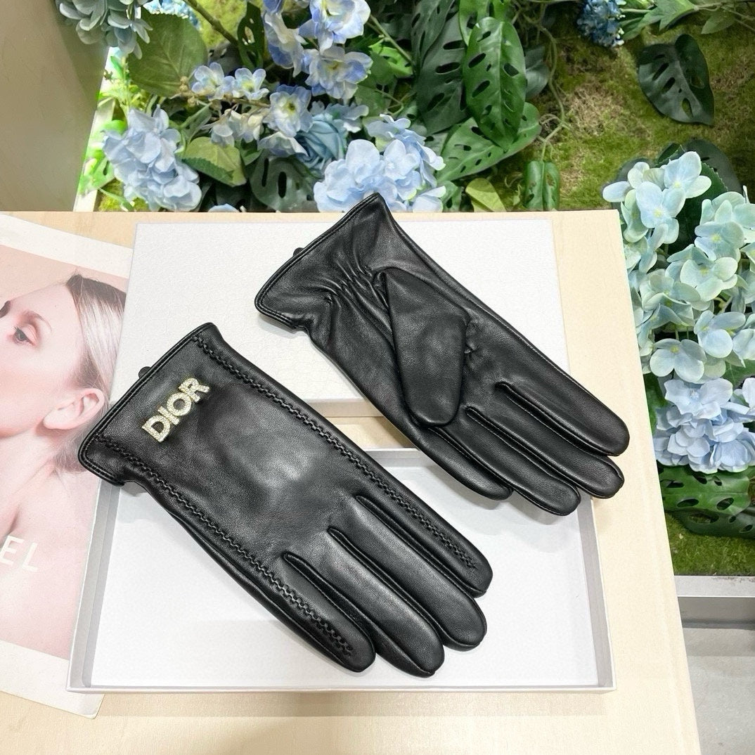 TOUCHSCREEN GLOVES IN BLACK LAMBSKIN 465066