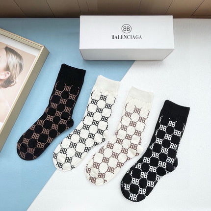 BALENCIAGA 26S CREW SOCKS 507857 (1 BOX)