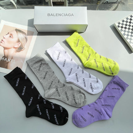 BALENCIAGA 26S CREW SOCKS 524906 (1 BOX)