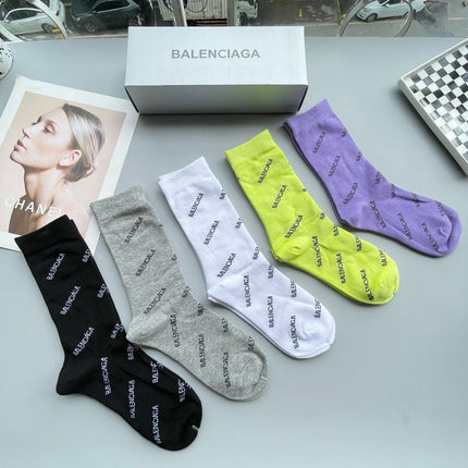 BALENCIAGA 26S CREW SOCKS 524906 (1 BOX)
