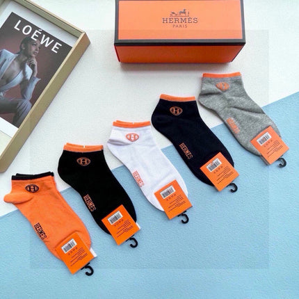 HERMES 26S ANKLE SOCKS 529104 (1 BOX)