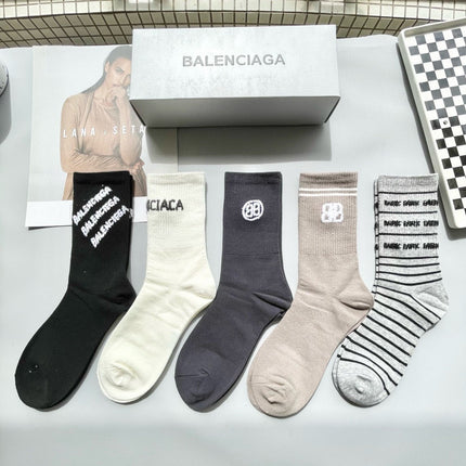 BALENCIAGA 26S CREW SOCKS 569215 (1 BOX)