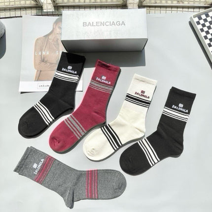 BALENCIAGA 26S CREW SOCKS 392014 (1 BOX)