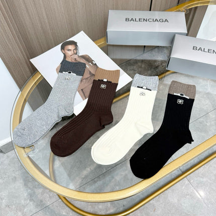 BALENCIAGA 26S CREW SOCKS 423057 (1 BOX)