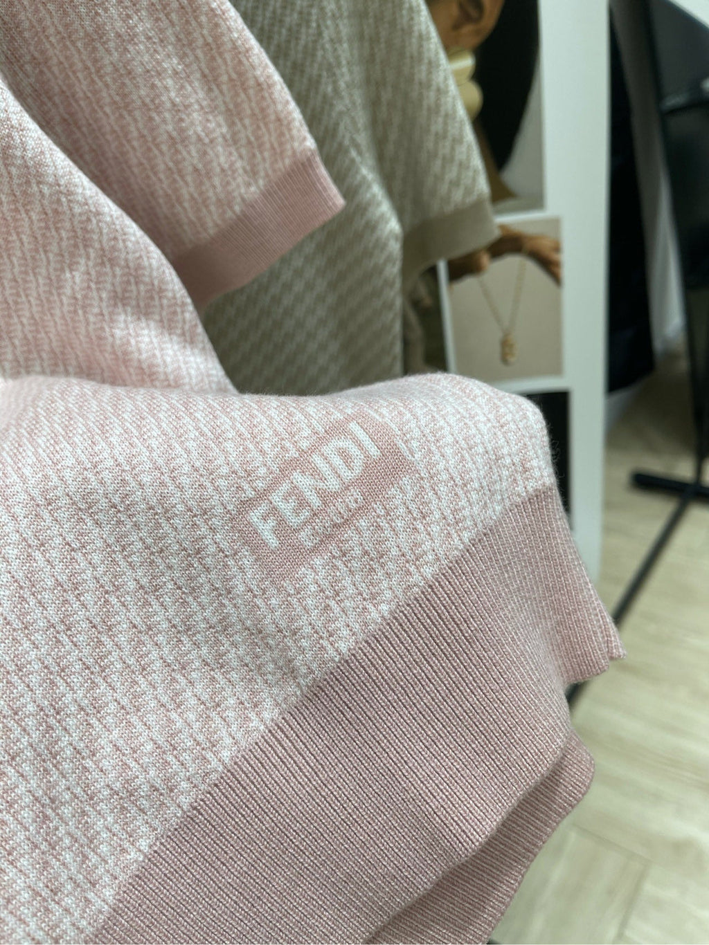 FENDI JACQUARD KNIT SWEATER 273205