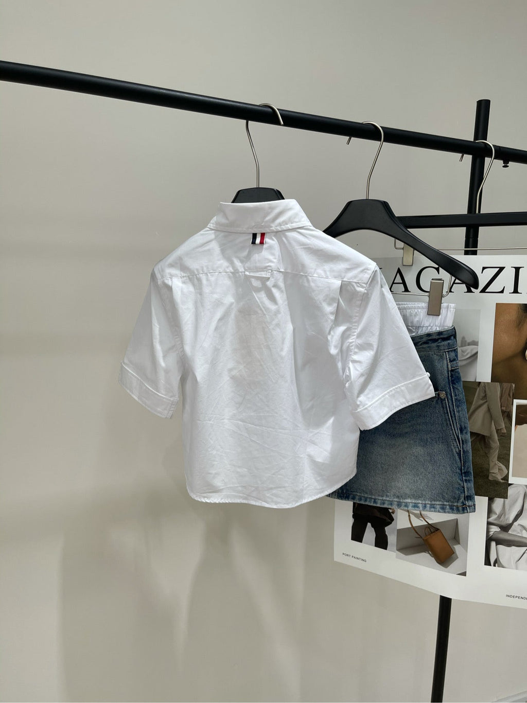 THOM SIMPLE WHITE SHORT-SLEEVE SHIRT 267950