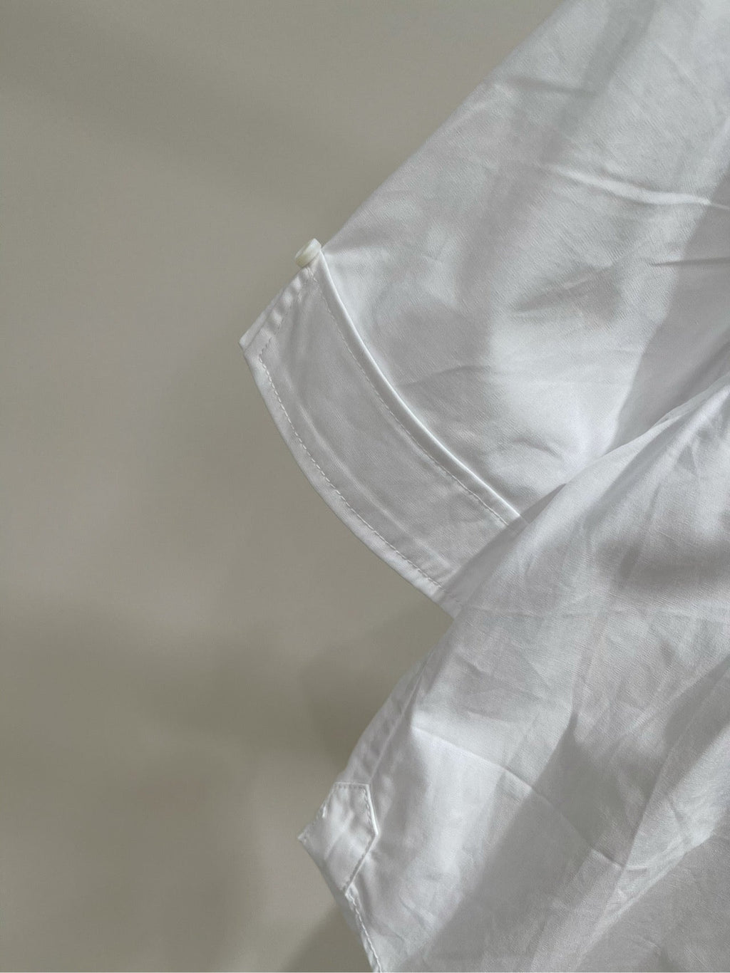 THOM SIMPLE WHITE SHORT-SLEEVE SHIRT 267950