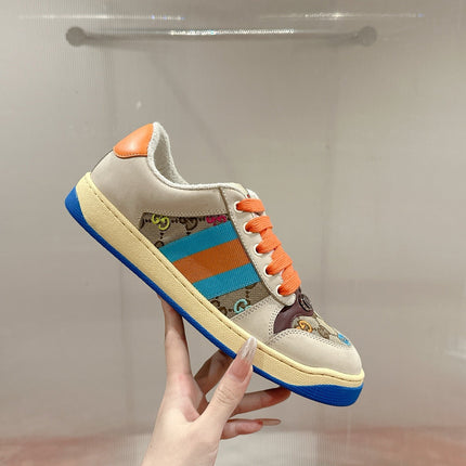 GUCCI 26S SCREENER SNEAKER IN MULTICOLOR SUEDE AND CANVAS STYLE 2