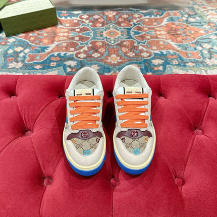 GUCCI 26S SCREENER SNEAKER IN MULTICOLOR SUEDE AND CANVAS STYLE 2