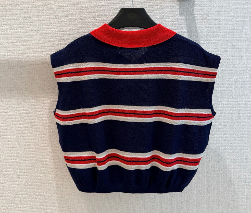 CELINE 26S SLEEVELESS POLO TOP 393