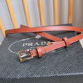 PRADA 26S BELT 10 MM IN BROWN CALFSKIN 661493
