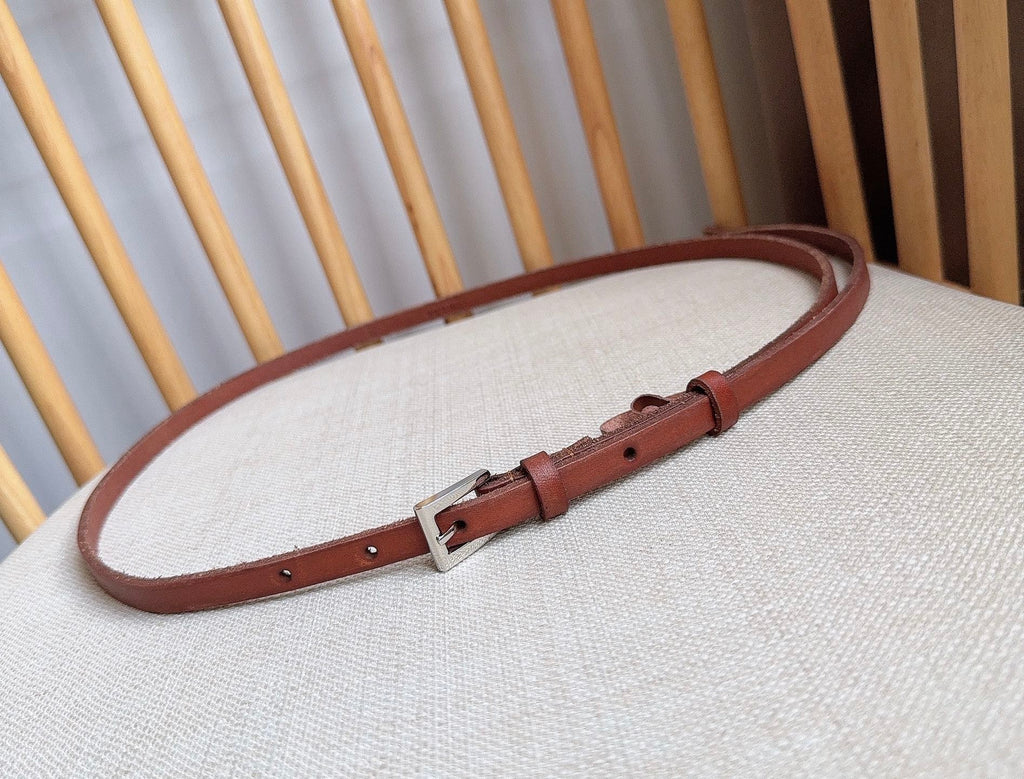 PRADA 26S BELT 10 MM IN BROWN CALFSKIN 661493