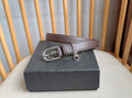 PRADA 26S BELT 25 MM IN BROWN CALFSKIN 658539