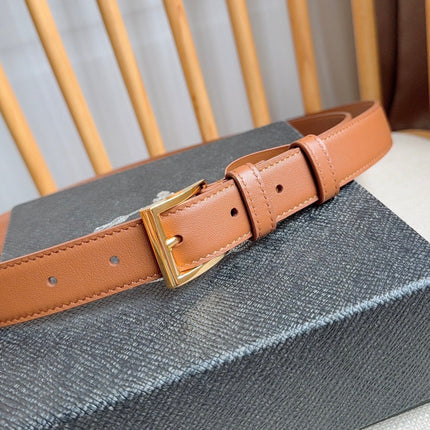 PRADA 26S BELT 25 MM IN BROWN CALFSKIN 658569