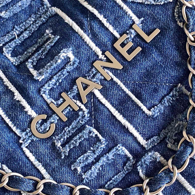 CC MEDIUM 37 BAG IN NAVY BLUE DENIM