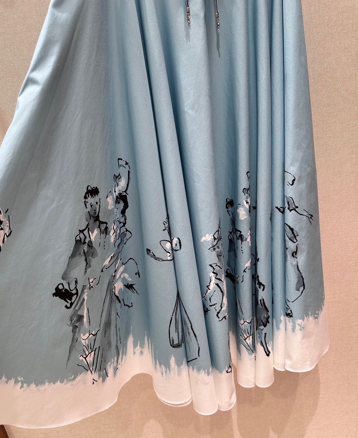 DIOR 26S MIDI A-LINE SKIRT 1408