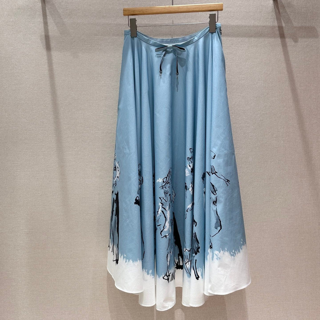 DIOR 26S MIDI A-LINE SKIRT 1408