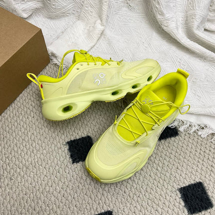 LOEWE 26S CLOUDSOLO SNEAKERS IN LIME YELLOW RECYCLED POLYESTER