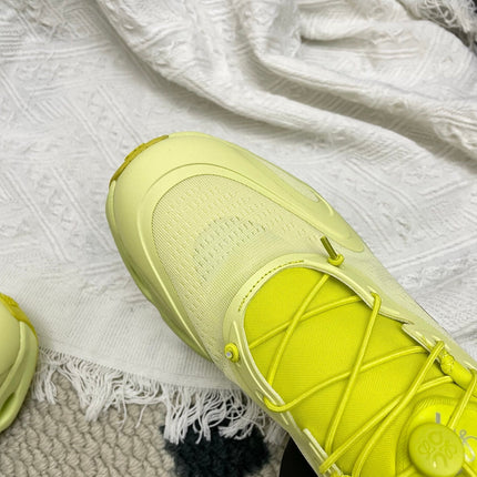 LOEWE 26S CLOUDSOLO SNEAKERS IN LIME YELLOW RECYCLED POLYESTER