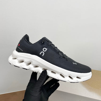 LOEWE 26S CLOUDTILT SNEAKER IN BLACK AND WHITE RECYCLED POLYESTER