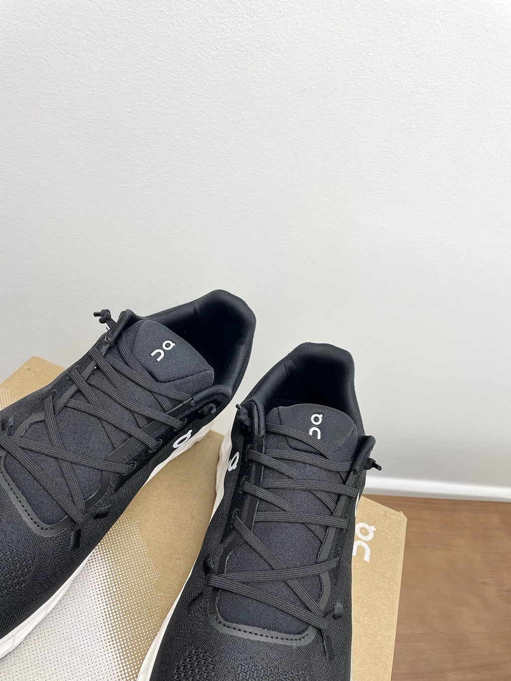 LOEWE 26S CLOUDTILT SNEAKER IN BLACK AND WHITE RECYCLED POLYESTER