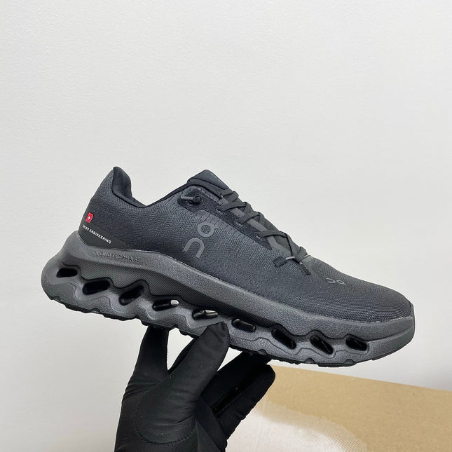 LOEWE 26S CLOUDTILT SNEAKER IN BLACK RECYCLED POLYESTER