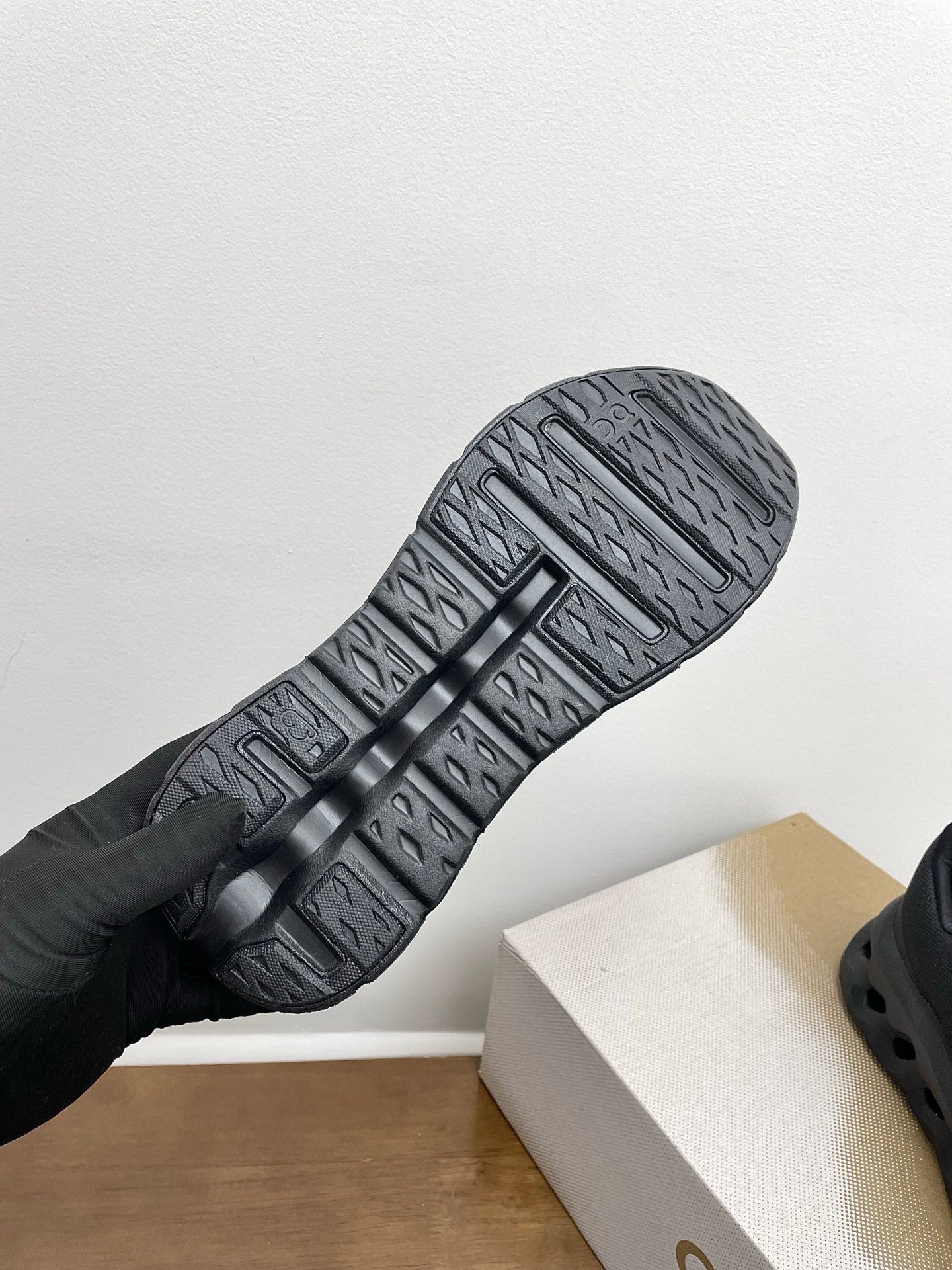 LOEWE 26S CLOUDTILT SNEAKER IN BLACK RECYCLED POLYESTER