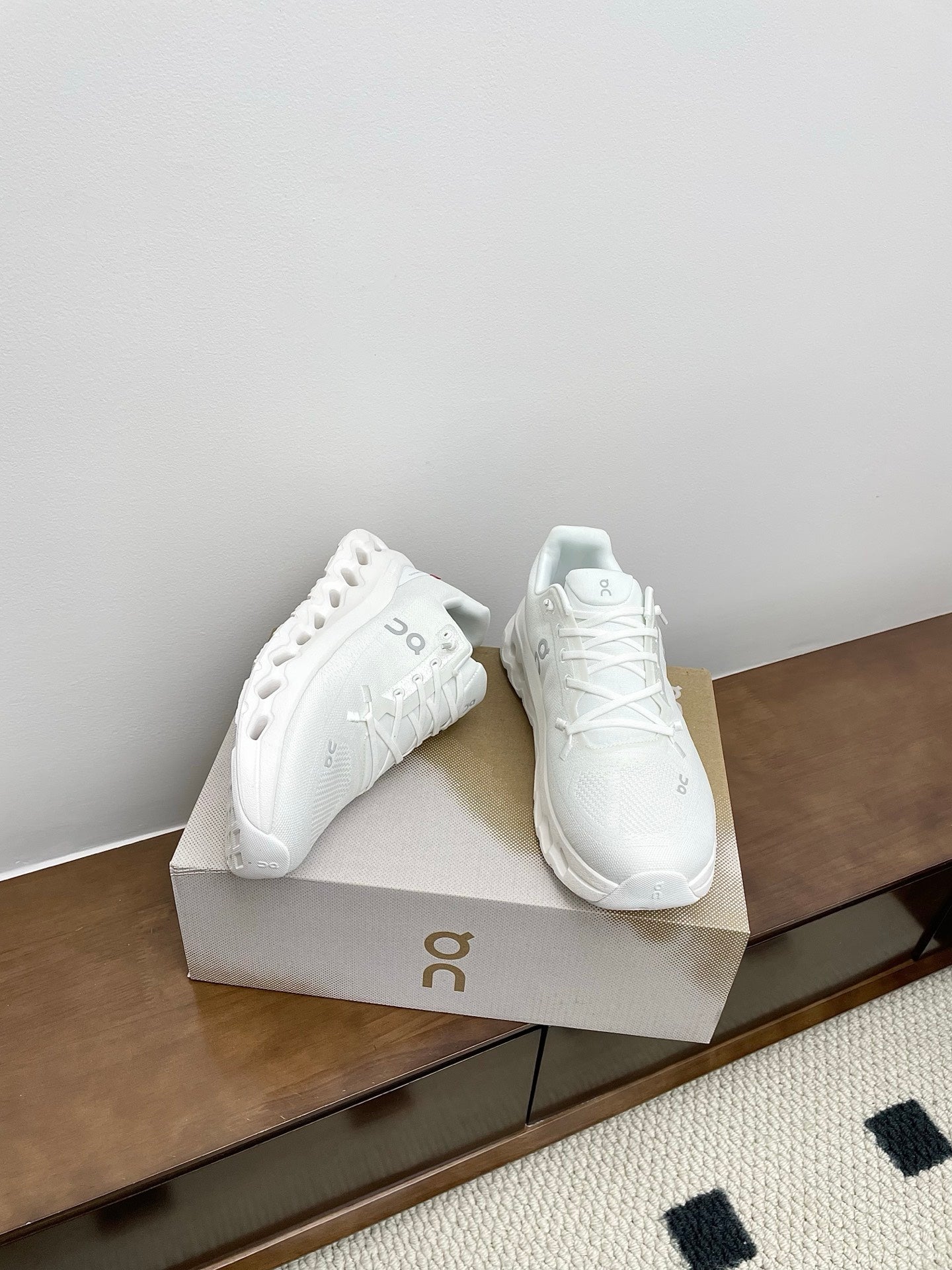 LOEWE 26S CLOUDTILT SNEAKER IN WHITE RECYCLED POLYESTER