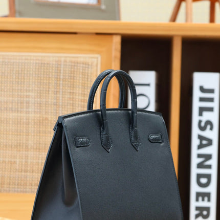 BIRKIN FAUBOURG TOUCH 20 IN BLACK CALFSKIN WITH SILVER HARDWARE