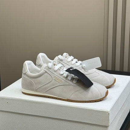 PRADA 25S SNEAKER IN LIGHT GREY SUEDE STYLE 7