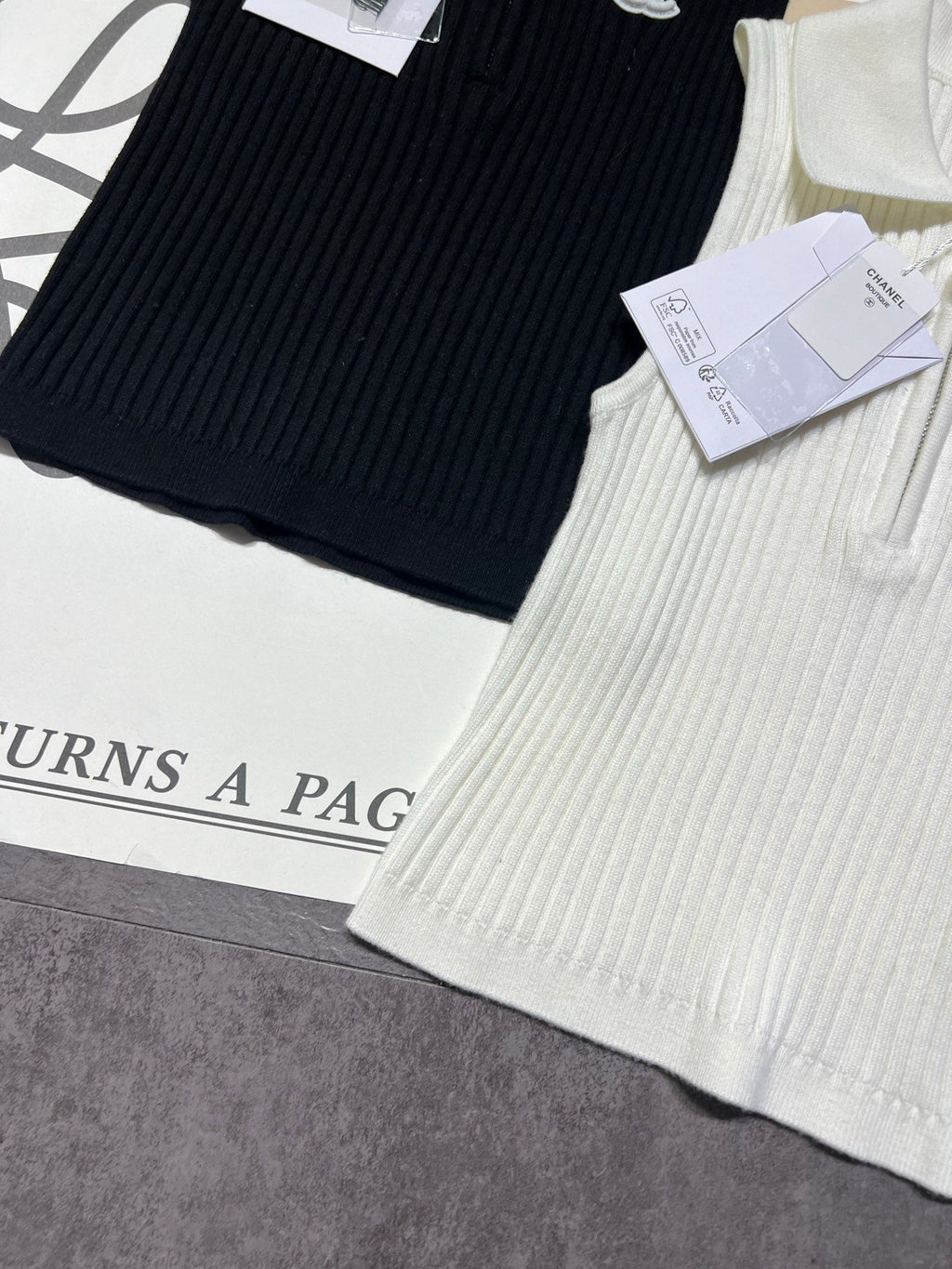 CHANEL 26S KNIT TANK TOP STYLE 1098