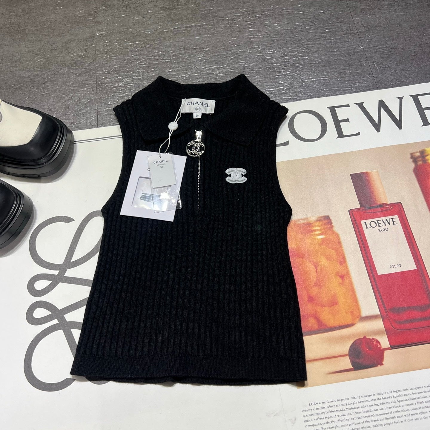 CHANEL 26S KNIT TANK TOP STYLE 1098